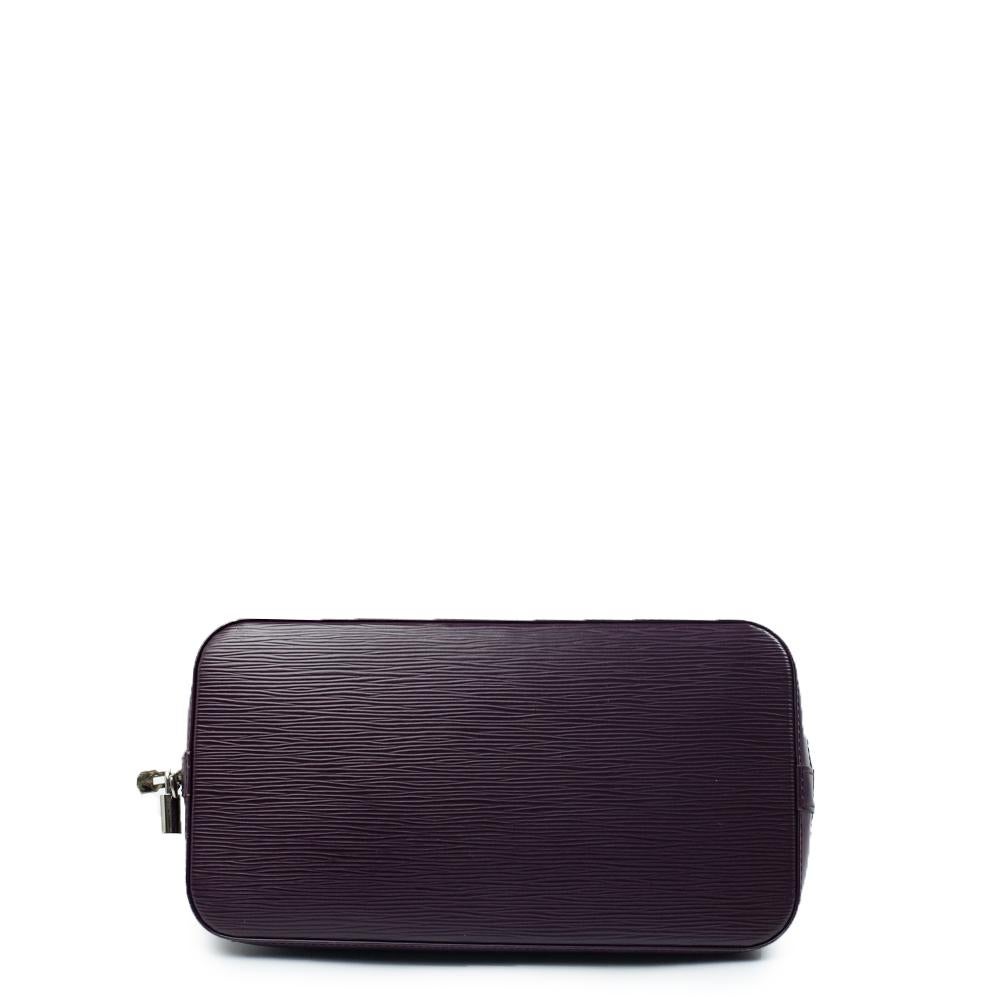 Black LOUIS VUITTON, Alma in purple épi leather For Sale