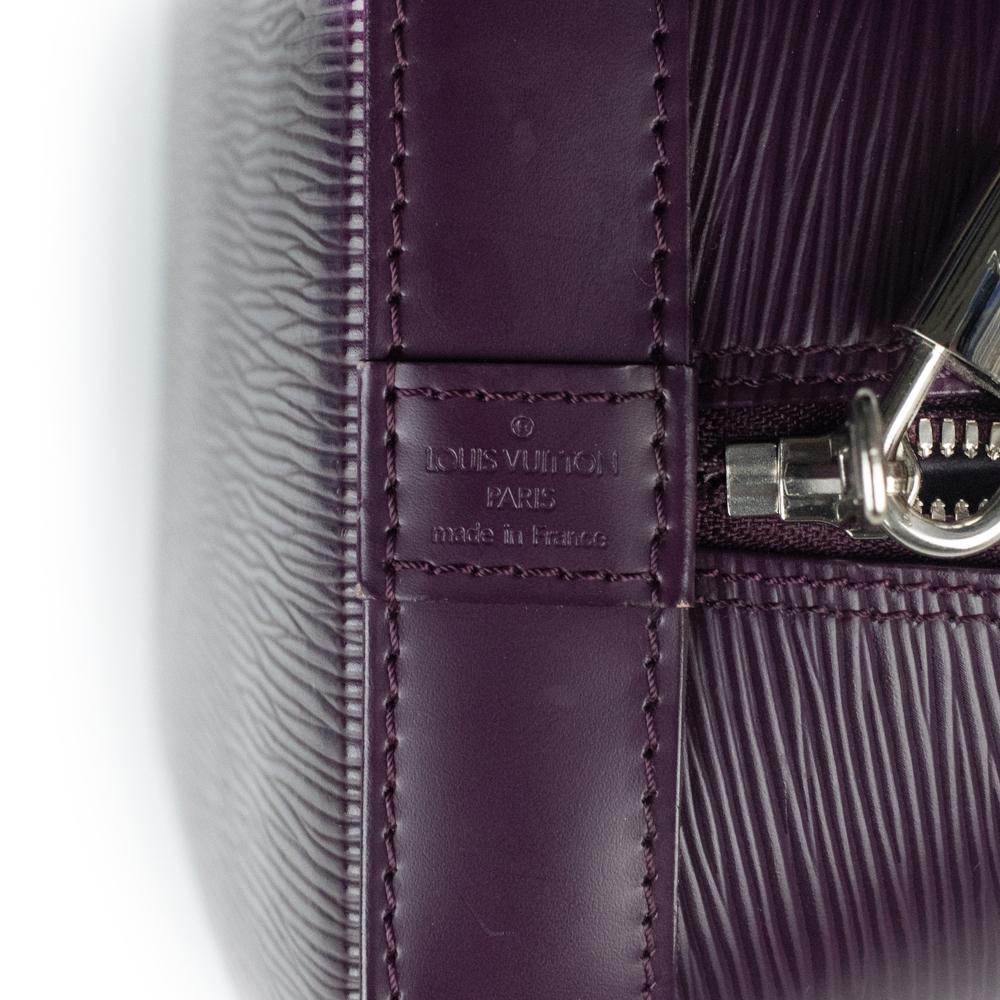 LOUIS VUITTON, Alma in purple épi leather For Sale 1