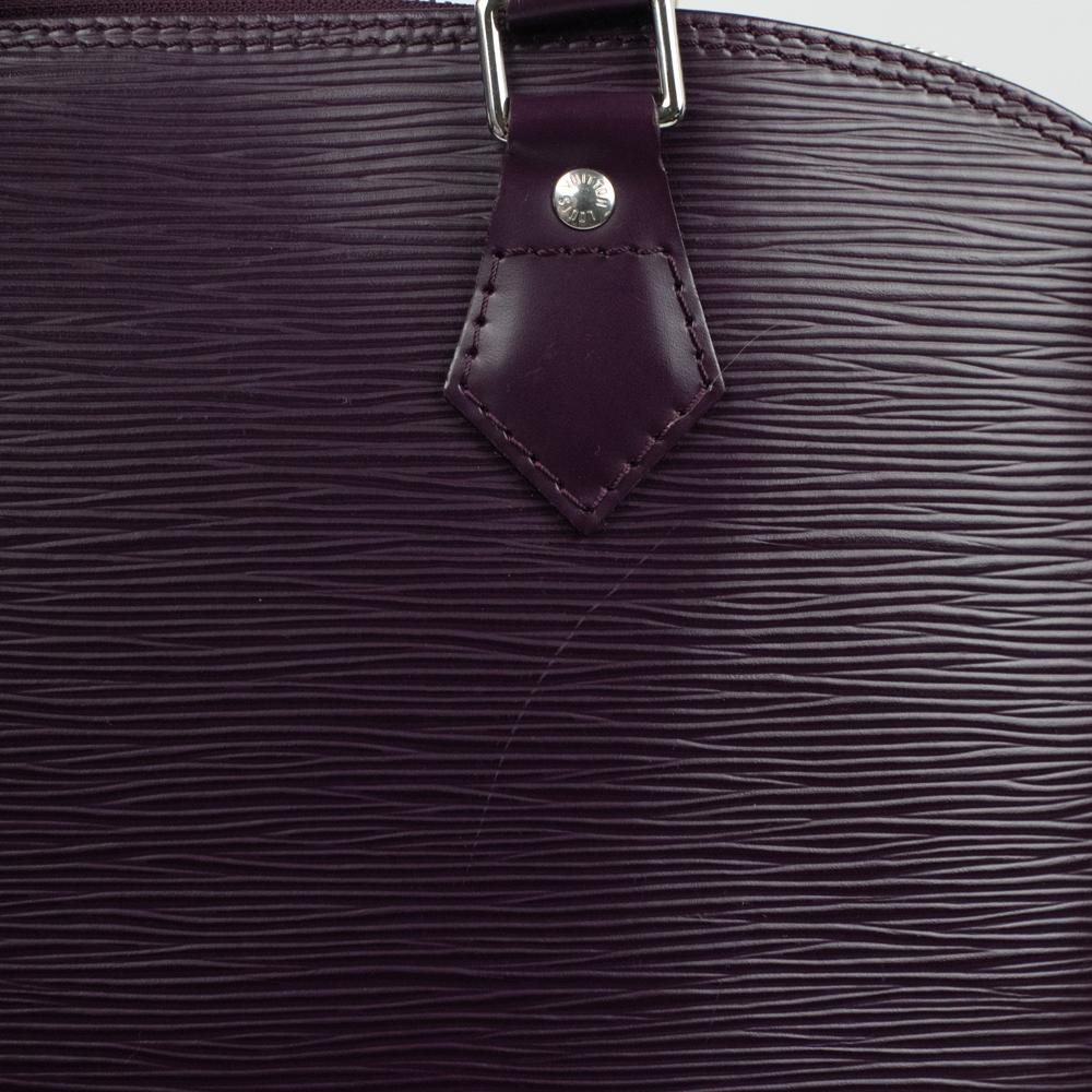 LOUIS VUITTON, Alma in purple épi leather For Sale 3