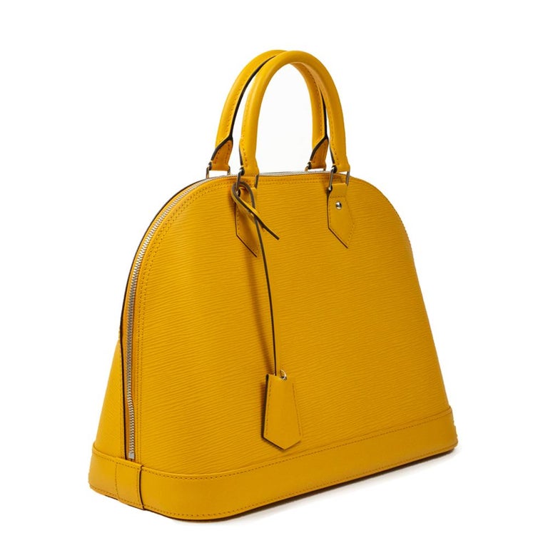 Louis Vuitton Alma in yellow leather For Sale at 1stDibs