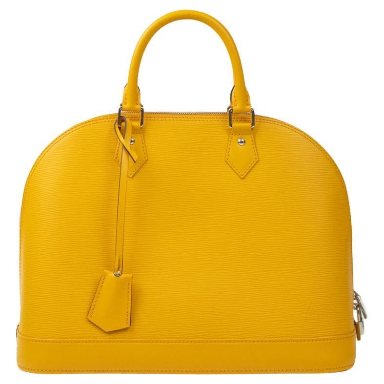 Louis Vuitton Cabas Ipanema Yellow shoulder bag For Sale at 1stDibs