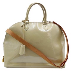 Louis Vuitton Alma Jumbo Extra Large Monogram GM Gold Miroir Vernis Satchel