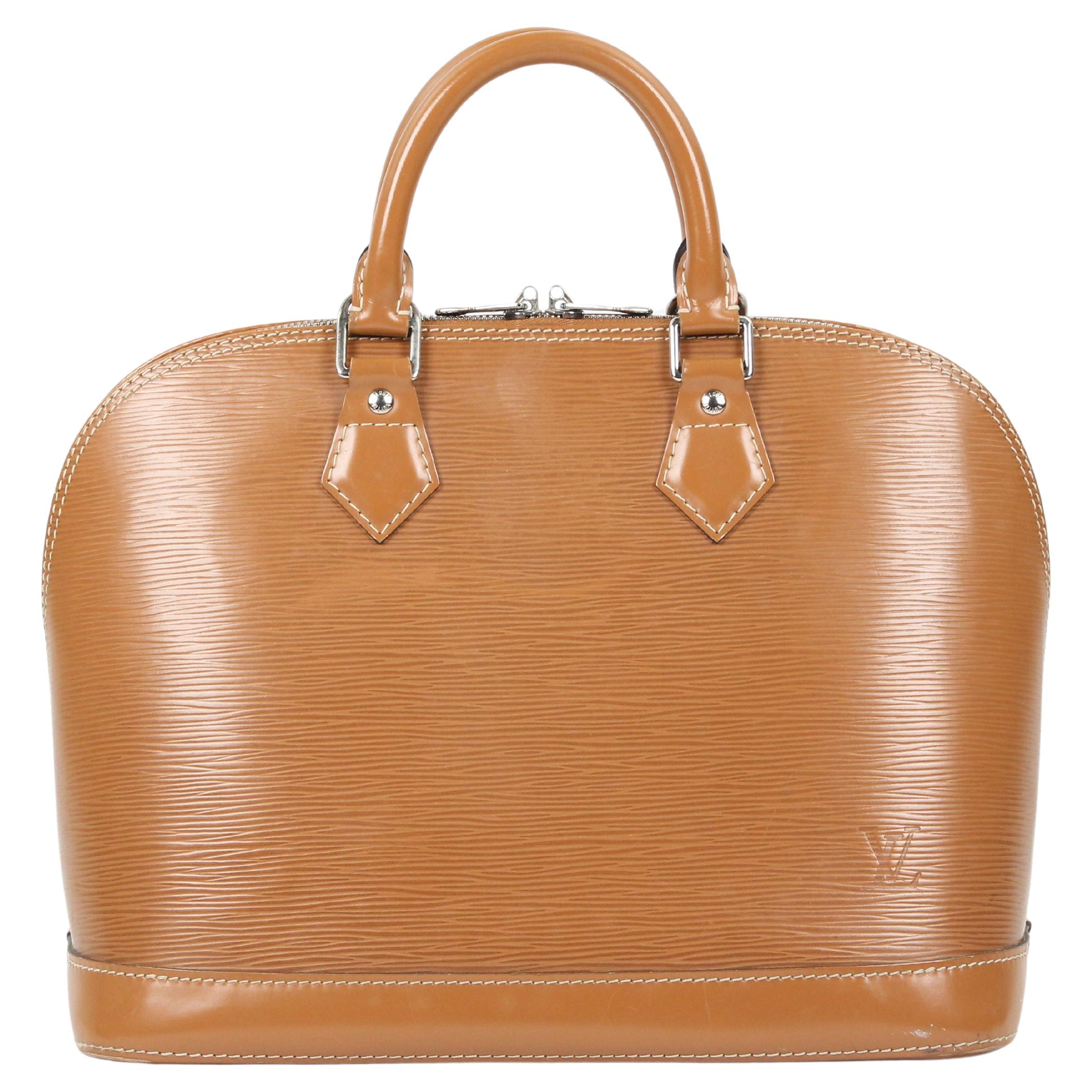 Louis Vuitton Alma leather handbag For Sale