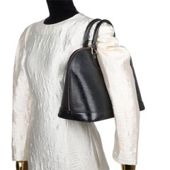 LOUIS VUITTON Alma Leder Schulranzen Schwarz