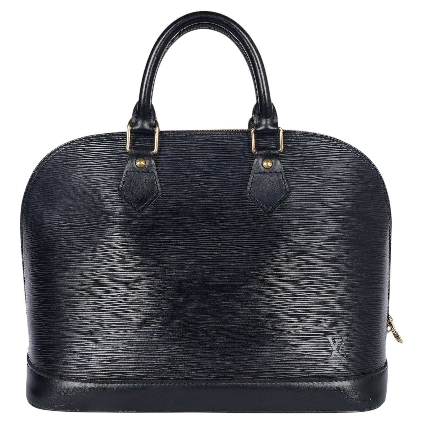 Louis Vuitton 1996 Epi Leather Alma Satchel Black Women's Handbag