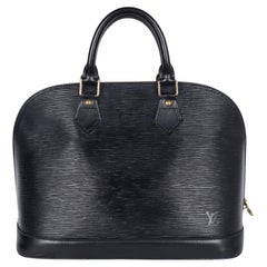 LOUIS VUITTON Alma Leder Schulranzen Schwarz