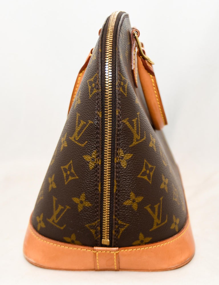 Louis Vuitton Alma Monogram Coated Canvas PM Bag For Sale at 1stdibs