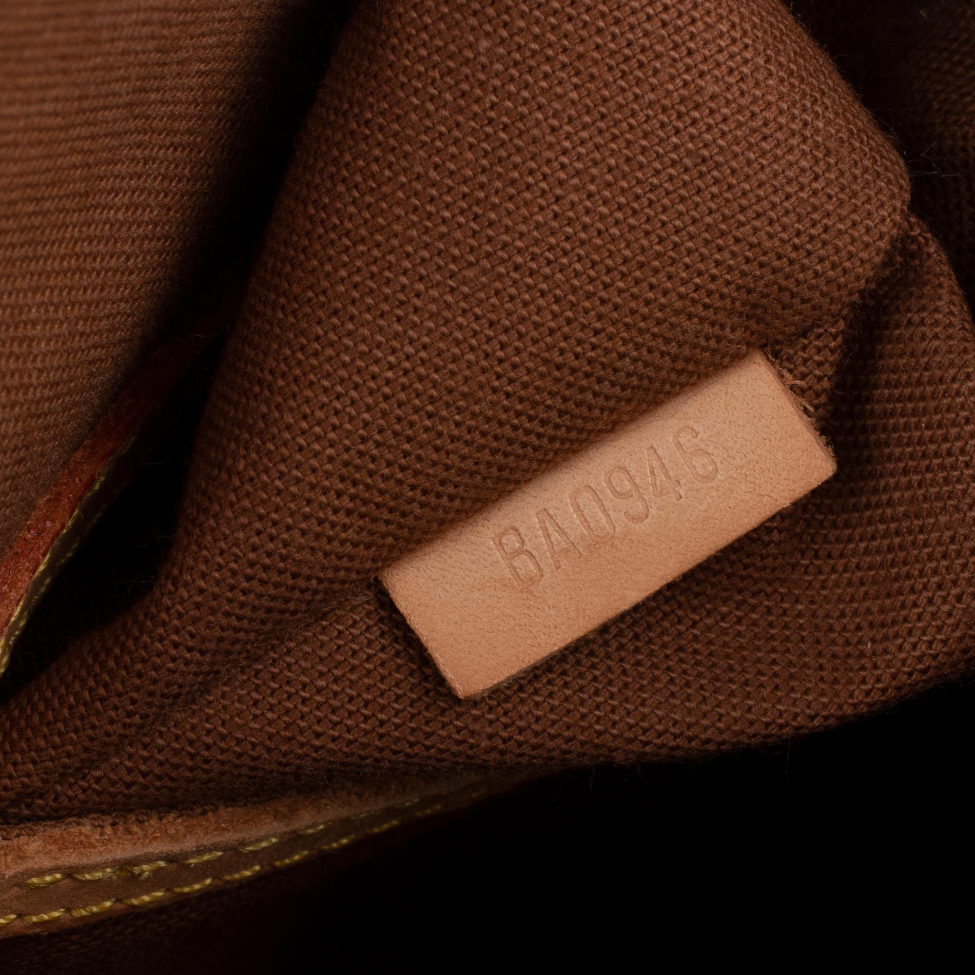 Brown Louis Vuitton Alma Monogram customized 