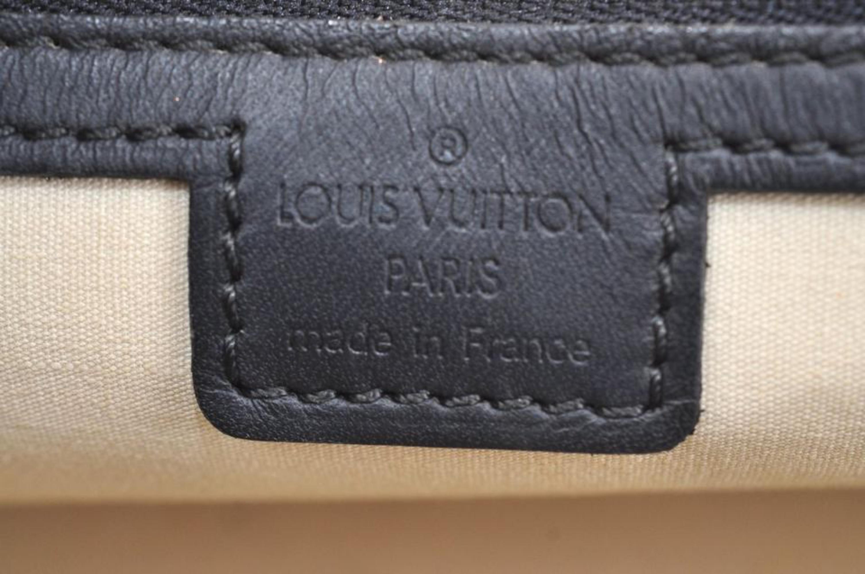 Louis Vuitton Alma Monogram Mini Lin Horizontal 866363 Blue Canvas Satchel For Sale 1