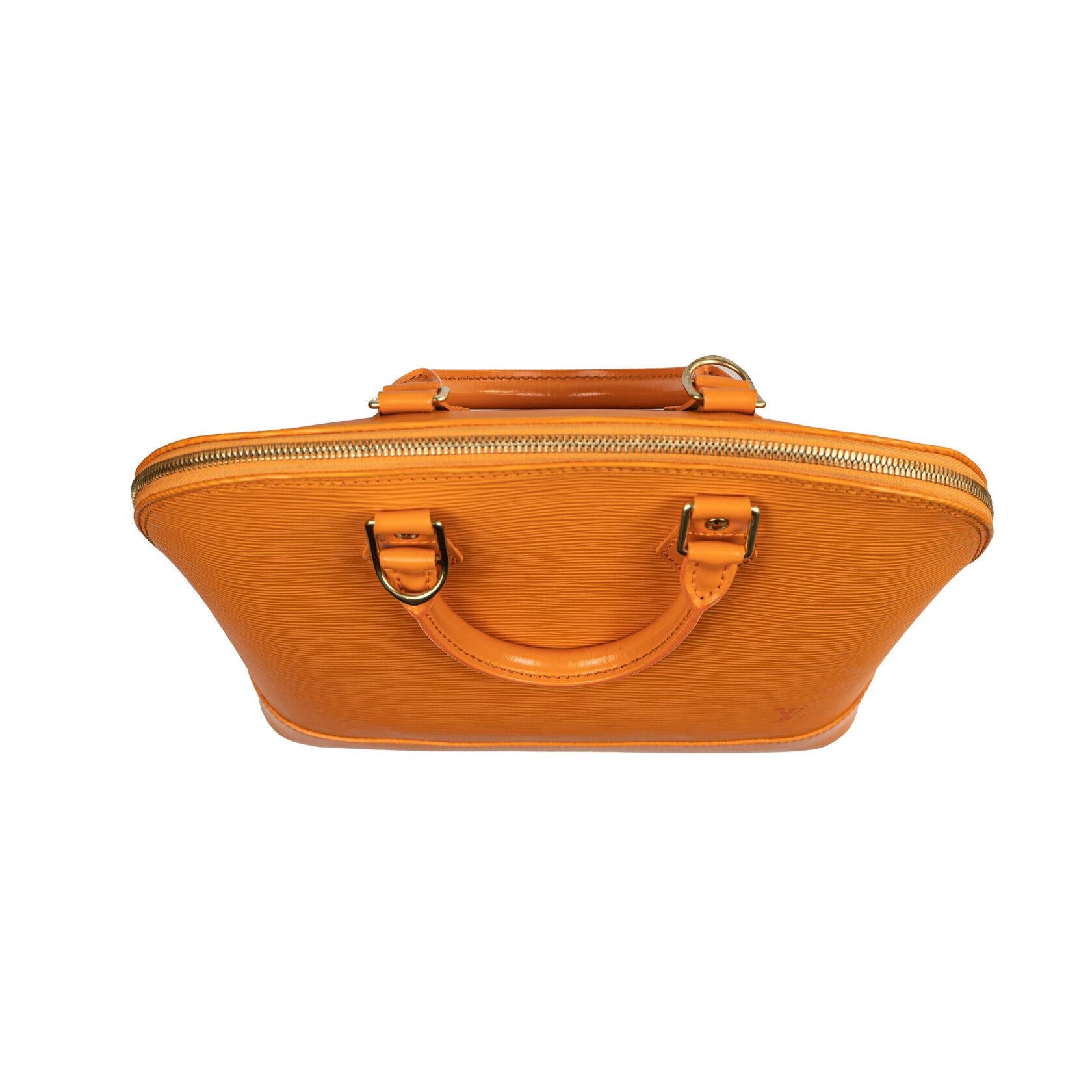 Louis Vuitton Alma PM EPI Orange For Sale 3