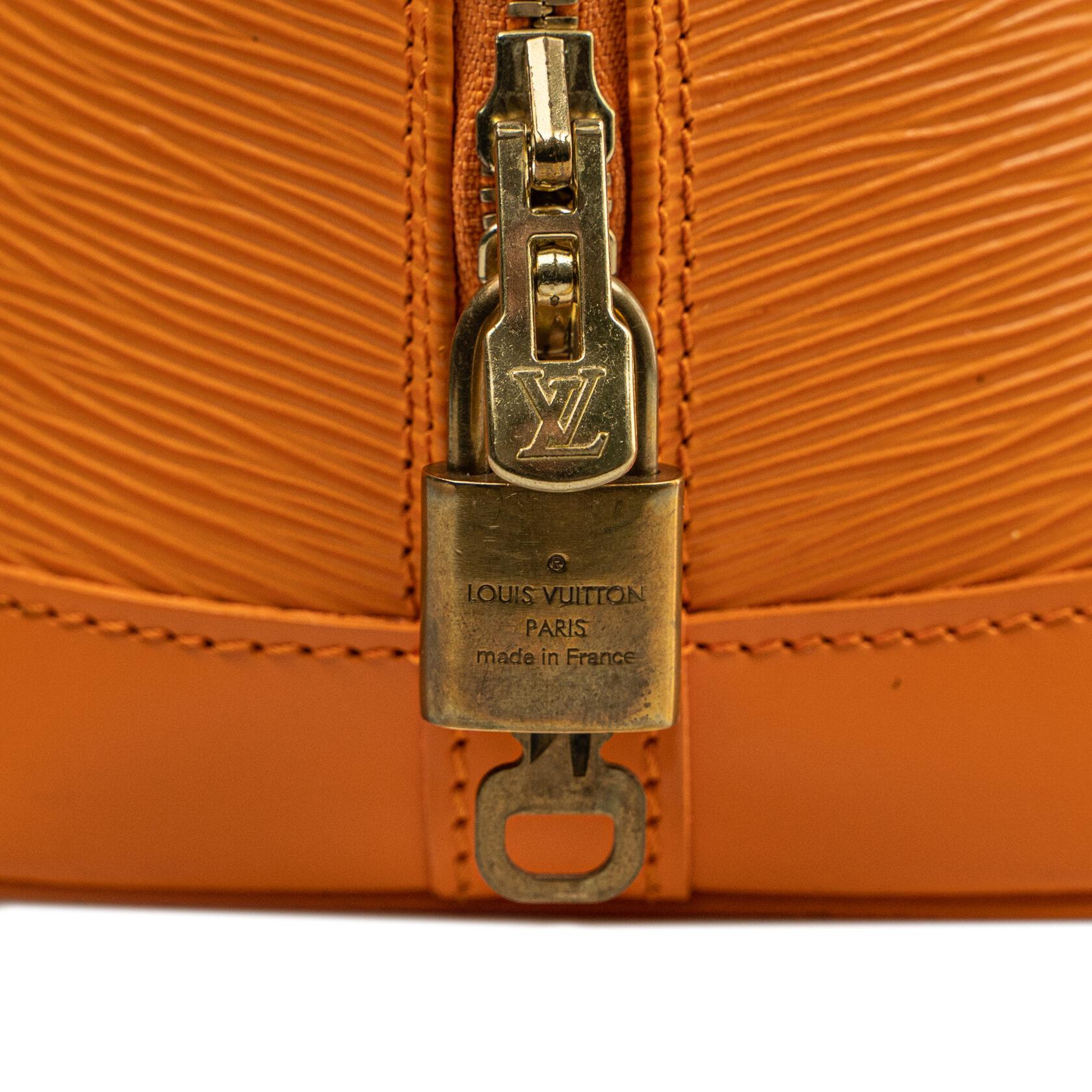 Louis Vuitton Alma PM EPI Orange For Sale 7