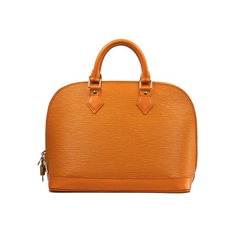 Louis Vuitton Alma PM EPI Orange For Sale at 1stDibs  alma pm size, lv  alma pm size, louis vuitton alma pm size