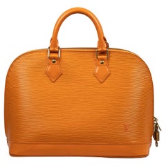 Louis Vuitton Alma PM EPI Orange For Sale at 1stDibs  alma pm size, lv alma  pm size, louis vuitton alma pm size