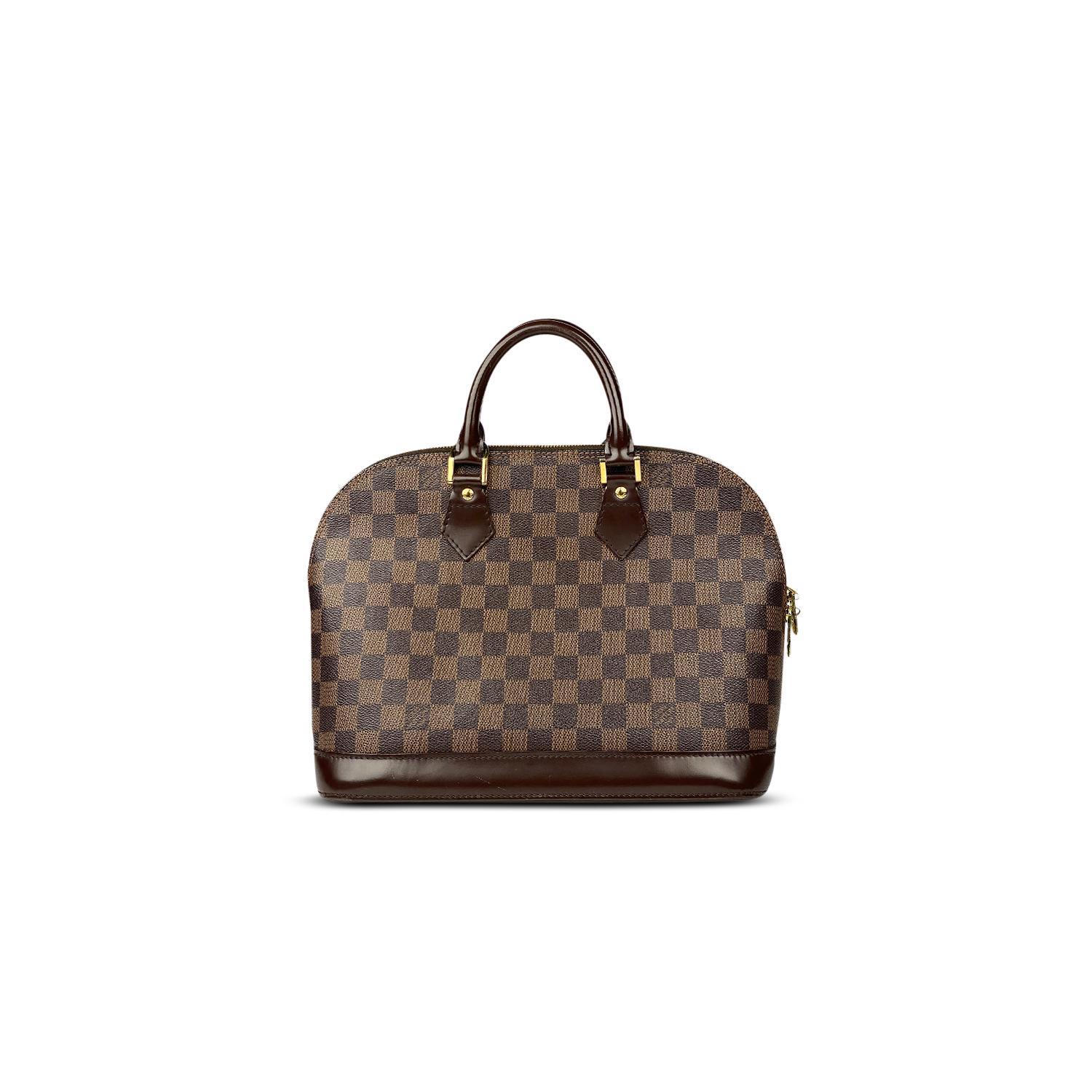 Black Louis Vuitton Alma PM Handbag For Sale