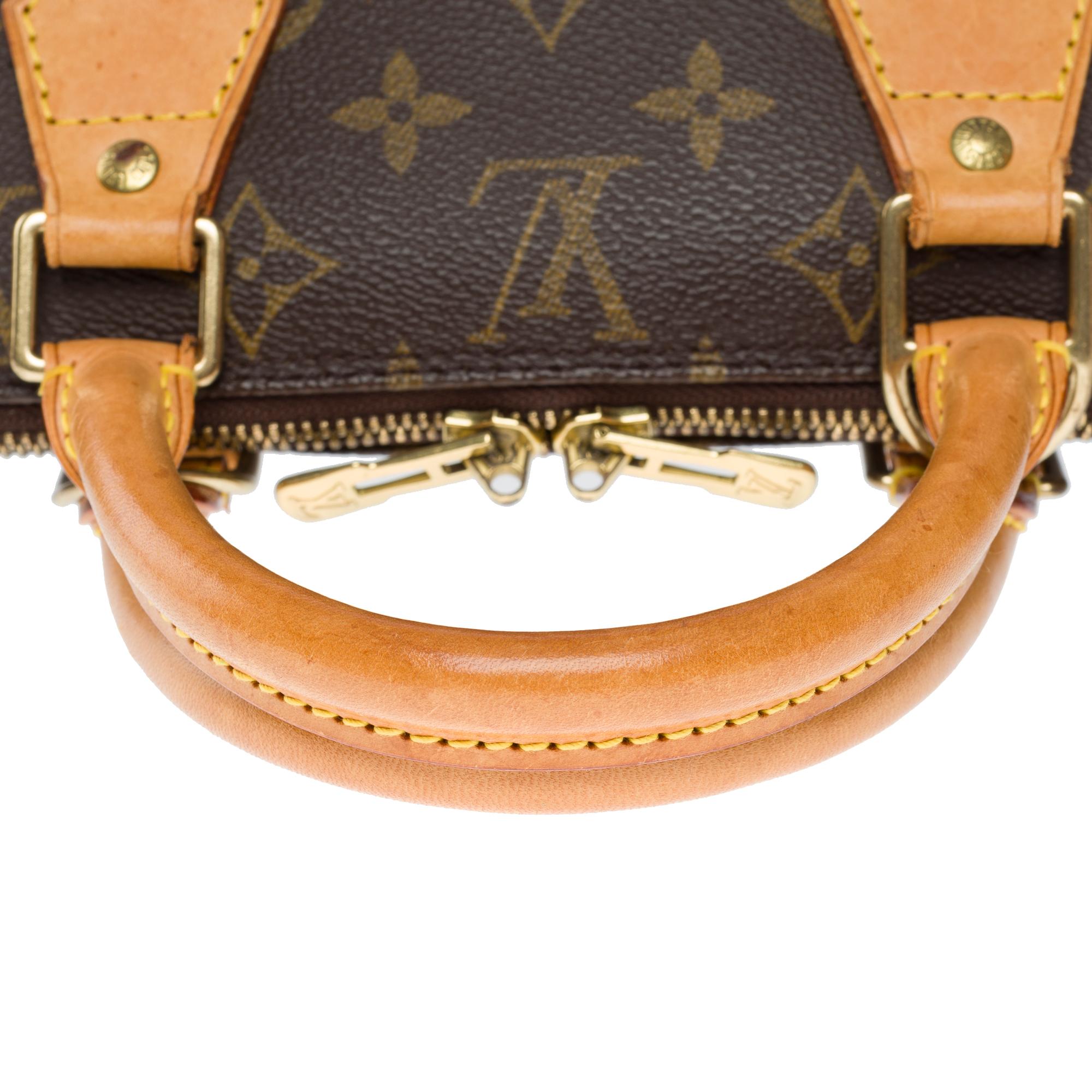 Sac à main Louis Vuitton Alma PM en toile enduite monogramme marron, GHW en vente 4