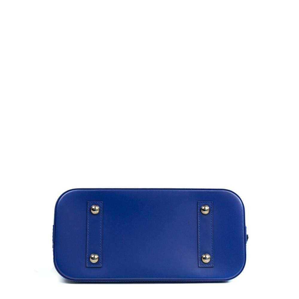 LOUIS VUITTON, Alma PM in blue epi leather In Good Condition For Sale In Clichy, FR