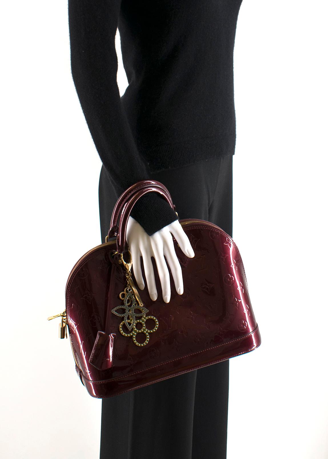 Women's Louis Vuitton Alma PM Leather Bag W/ Tapage Charm	