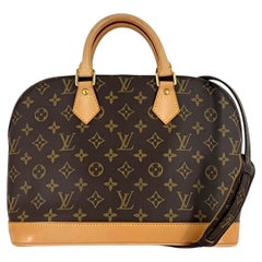 LOUIS VUITTON Alma PM Monogram Brown Handbag 2001