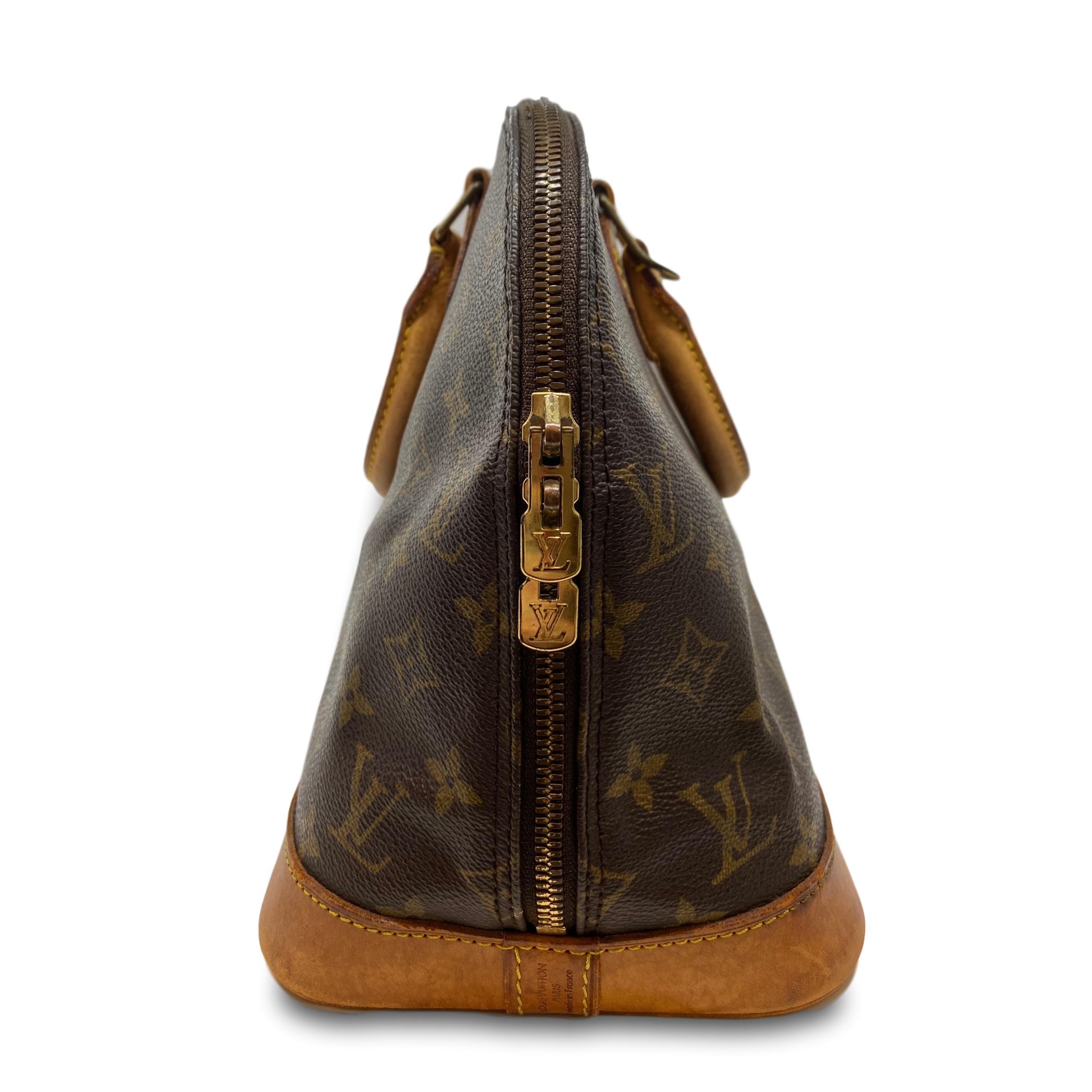 Louis Vuitton Alma PM Monogram Top Handle Handbag, France 1995. In Fair Condition In Banner Elk, NC