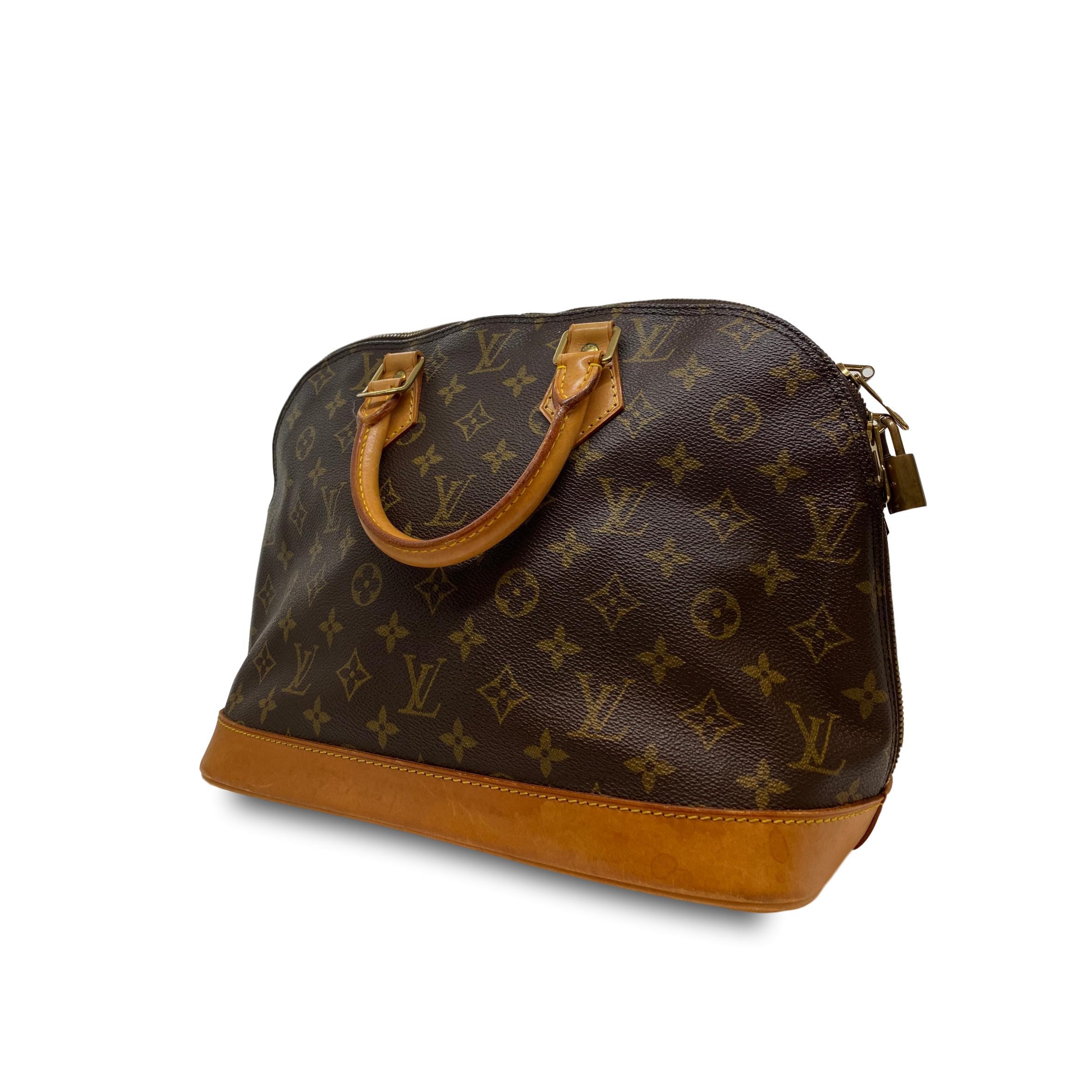 Louis Vuitton Alma PM Monogram Top Handle Handbag, France 1995. In Fair Condition In Banner Elk, NC