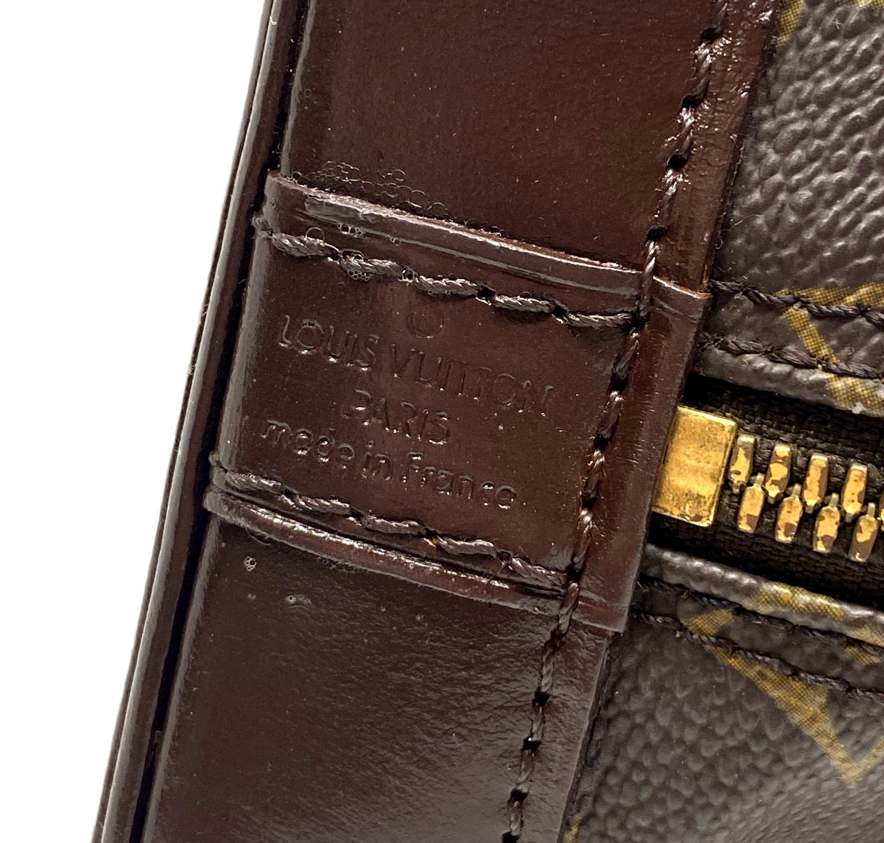 Louis Vuitton Alma PM Handtasche mit Monogramm und oberem Griff:: Frankreich 1995. 2