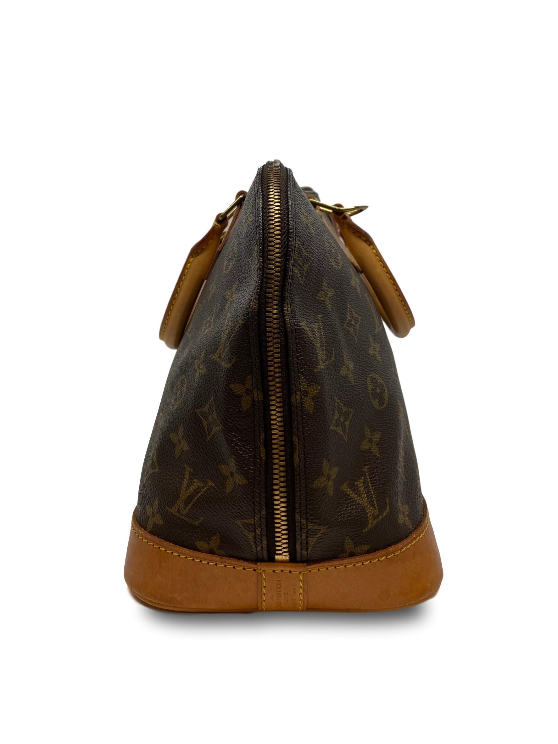 Women's or Men's Louis Vuitton Alma PM Monogram Top Handle Handbag, France 1995.