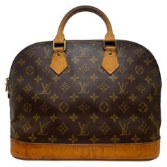 Vintage Louis Vuitton Alma PM Monogram Top Handle Handbag, France 1995.