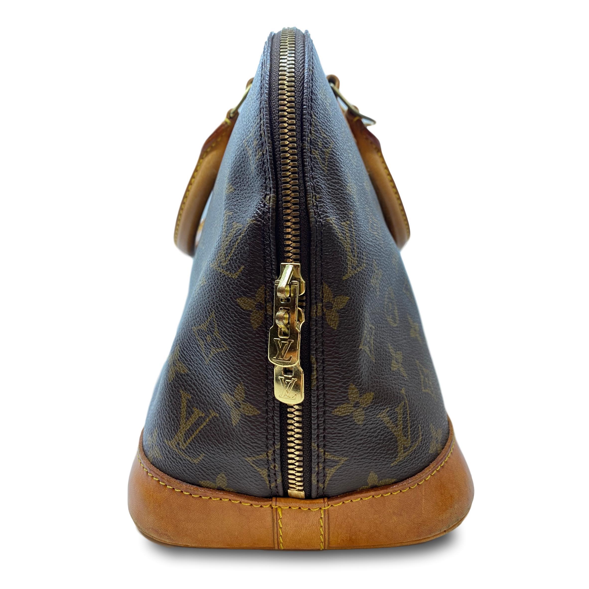 Women's or Men's Louis Vuitton Alma PM Monogram Top Handle Handbag, France 1996.