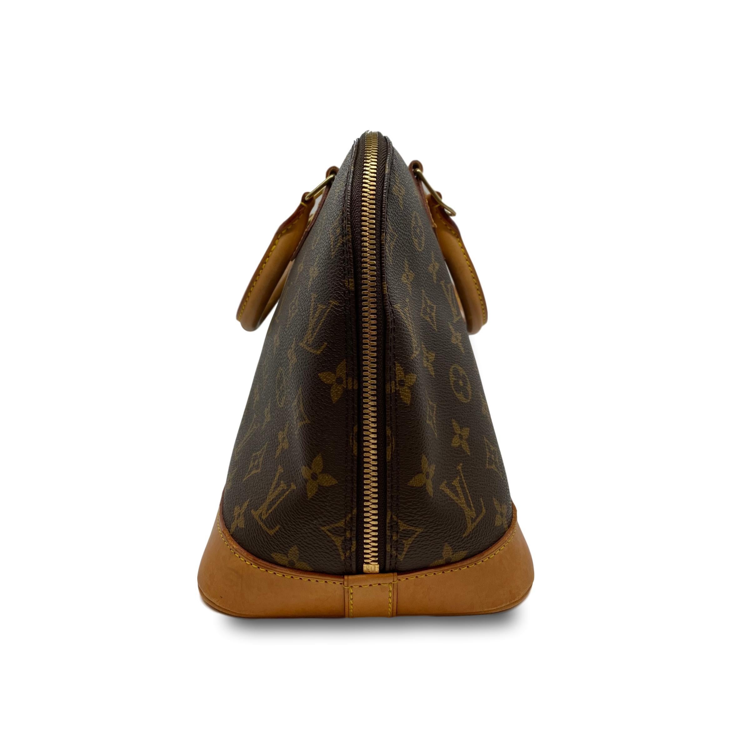 Louis Vuitton Alma PM Monogram Top Handle Handbag, France 2001. In Good Condition In Banner Elk, NC