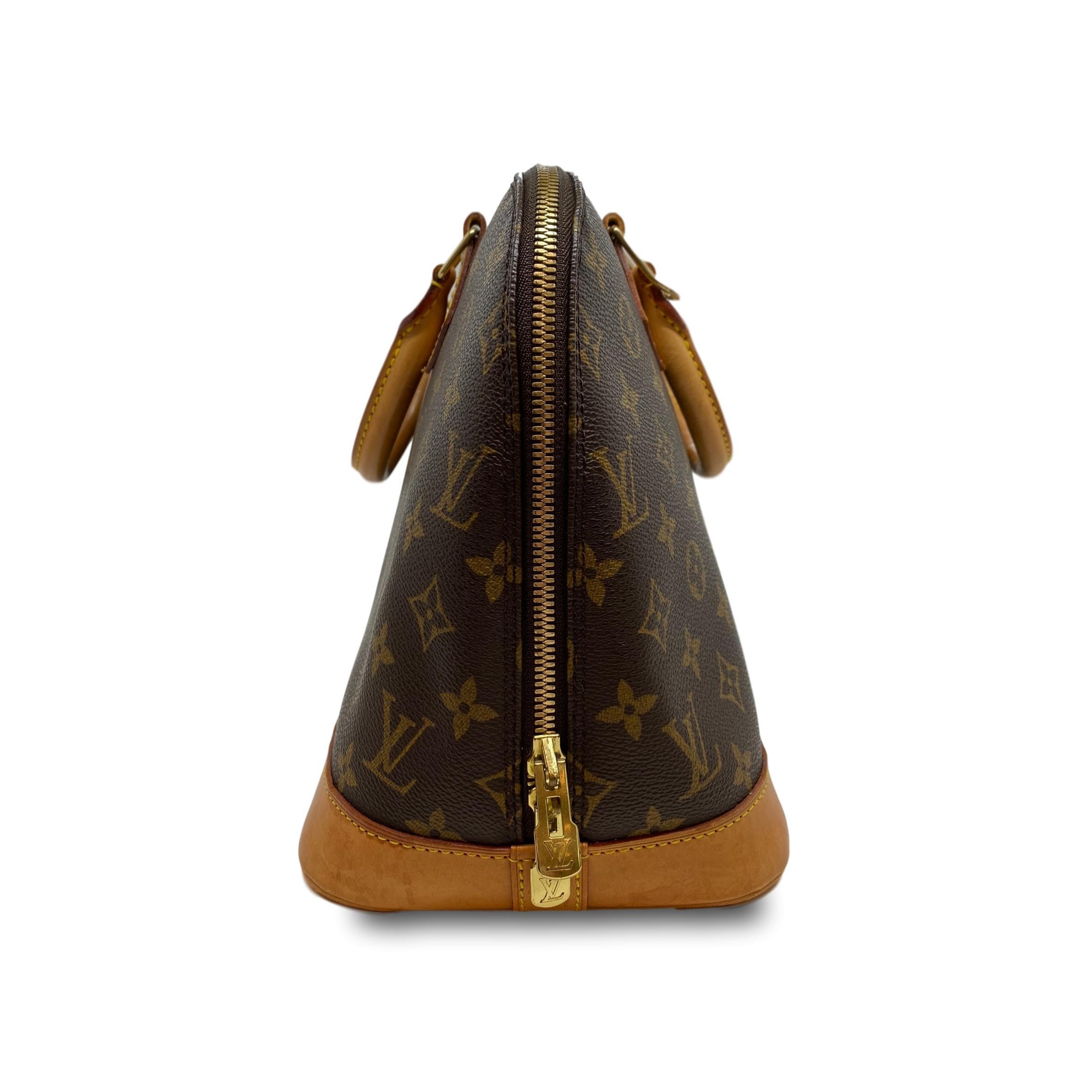 Women's or Men's Louis Vuitton Alma PM Monogram Top Handle Handbag, France 2001.