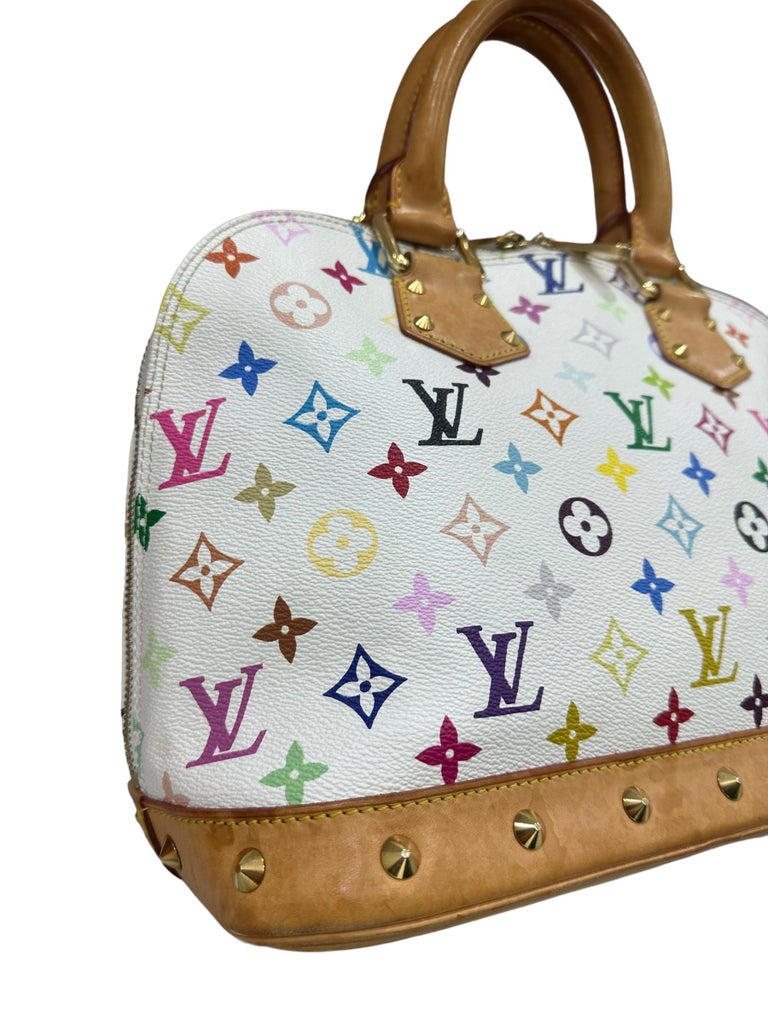 Louis Vuitton x Murakami Limited Edition Monogram Multicolor Alma Top  Handle Bag For Sale at 1stDibs