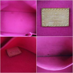 Louis Vuitton Alma Rose Pop Monogram Vernis Gm 3lt922 Pink Patent Leather Satche