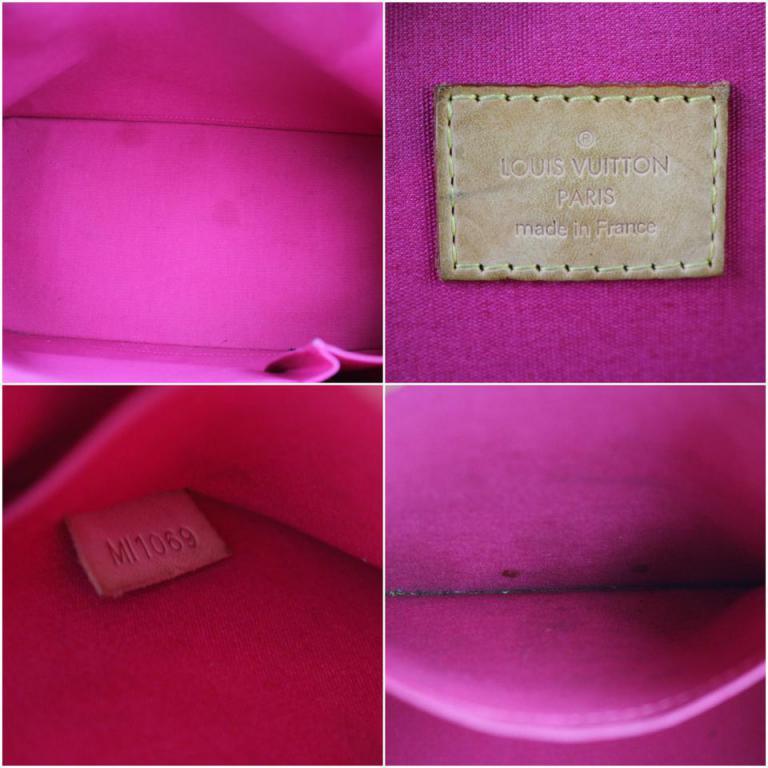 LOUIS VUITTON #39066 Alma Pink Monogram Vernis Satchel Bag – ALL YOUR BLISS