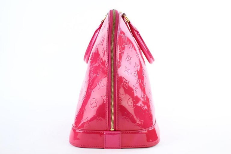 Louis Vuitton Pink Mother Of Pearl Stainless Steel Patent Leather