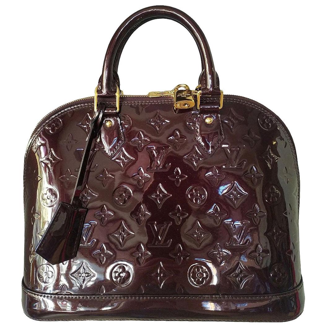 Louis Vuitton "Alma" Vernis Handbag