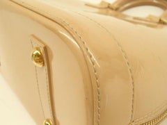 Louis Vuitton Alma Vernis Lvvsl08 Nude Leather Satchel