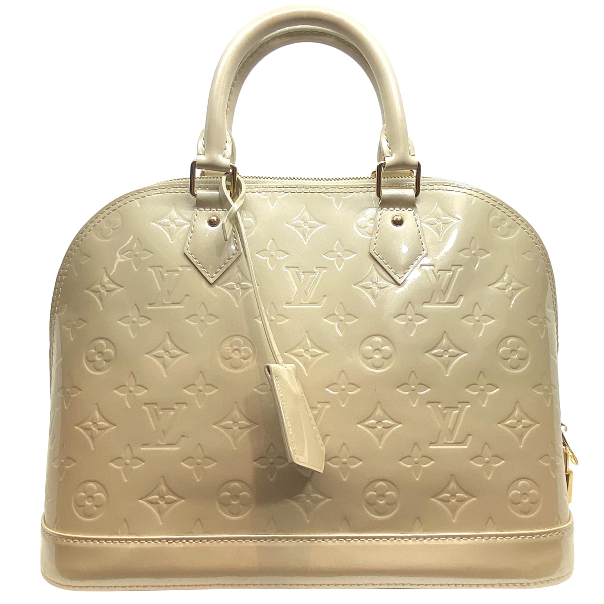 Louis Vuitton Ivory Epi Leather Alma PM Bag For Sale at 1stDibs