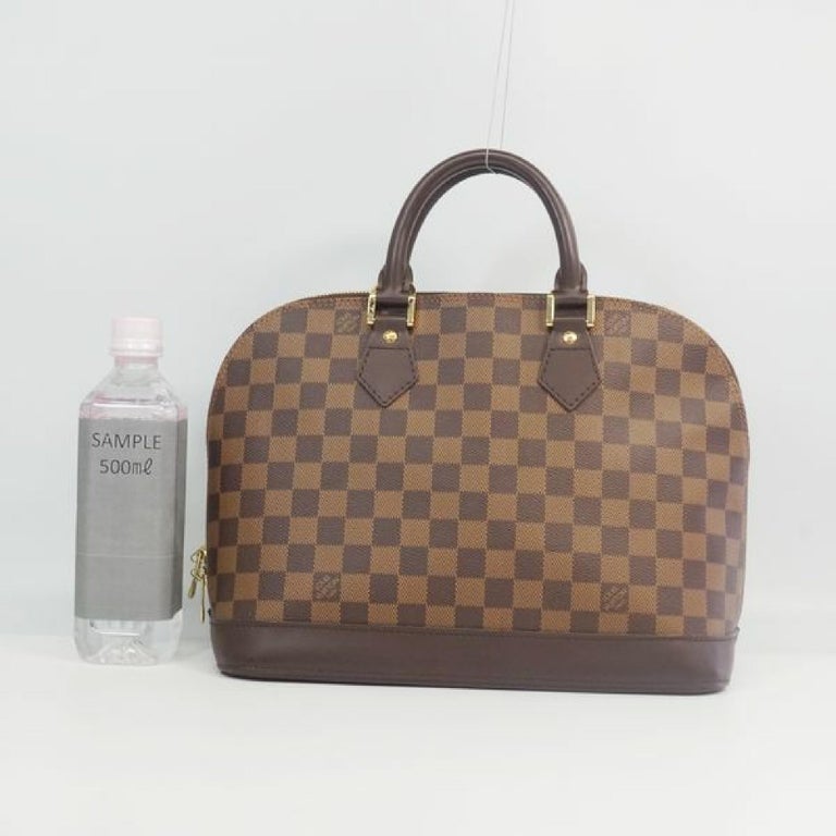 LOUIS VUITTON alma Womens handbag N53151 Damier ebene For Sale at 1stdibs
