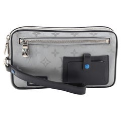 Louis Vuitton Alpha Clutch Limited Edition Monogram Satellite Canvas