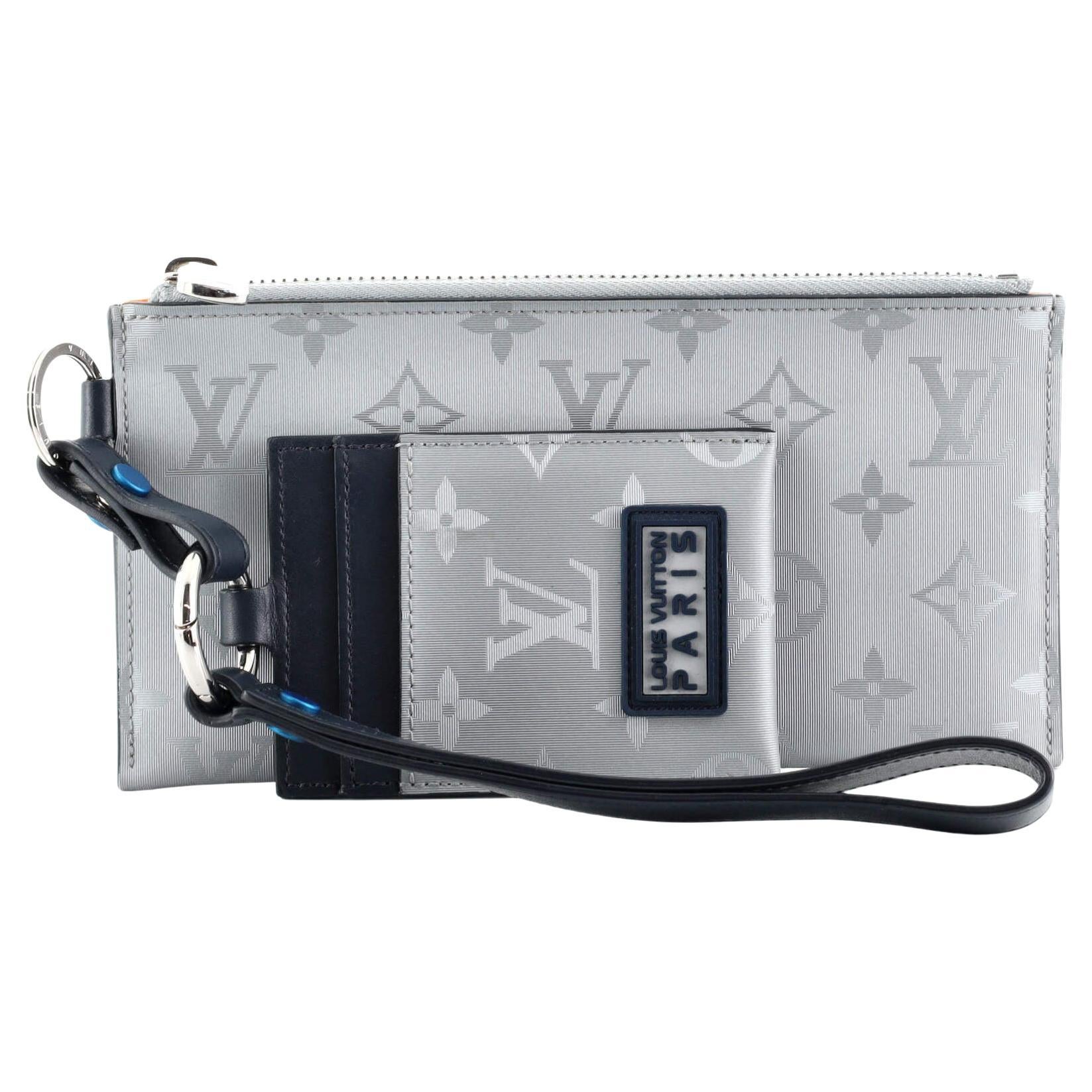 Louis Vuitton Alpha Pouch Limited Edition Monogram Satellite Canvas