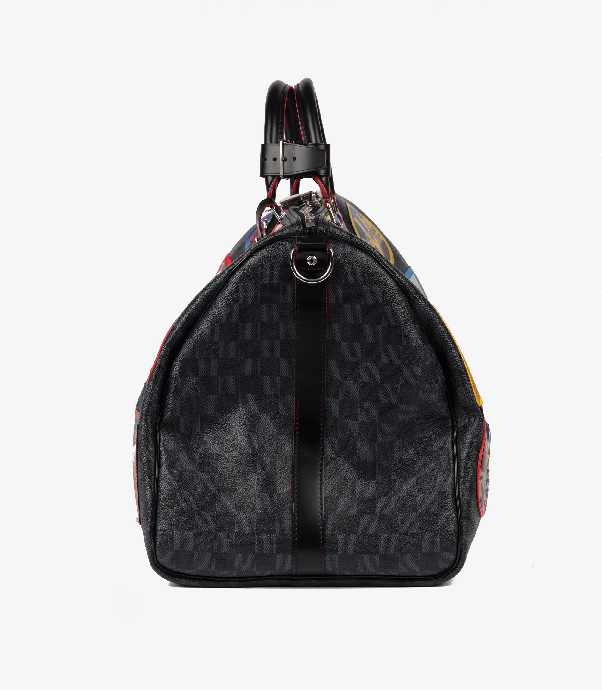 Women's Louis Vuitton Alps Patches Keepall 55 Cm Bandoulière