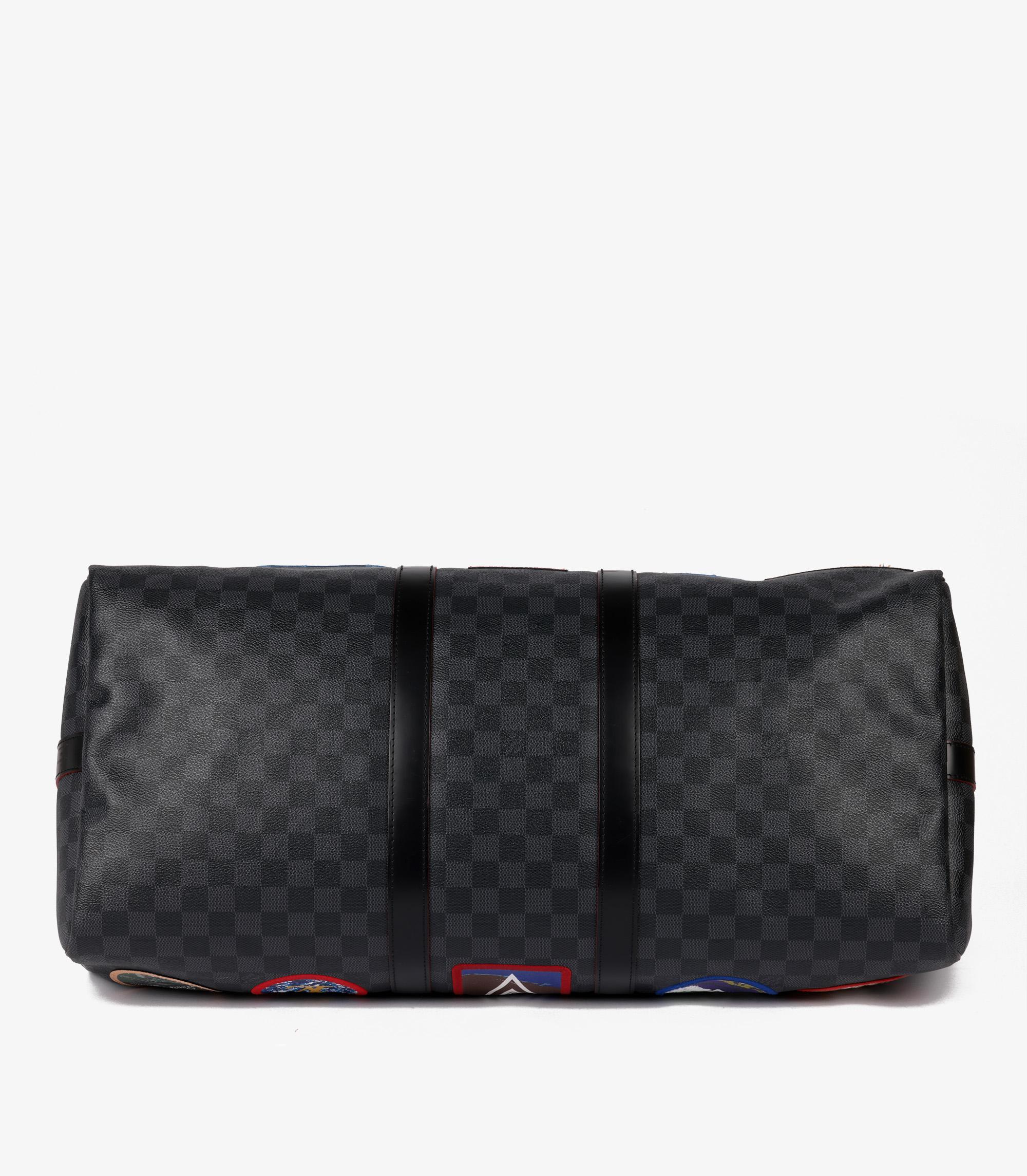 Louis Vuitton Alps Patches Keepall 55 Cm Bandoulière im Angebot 3