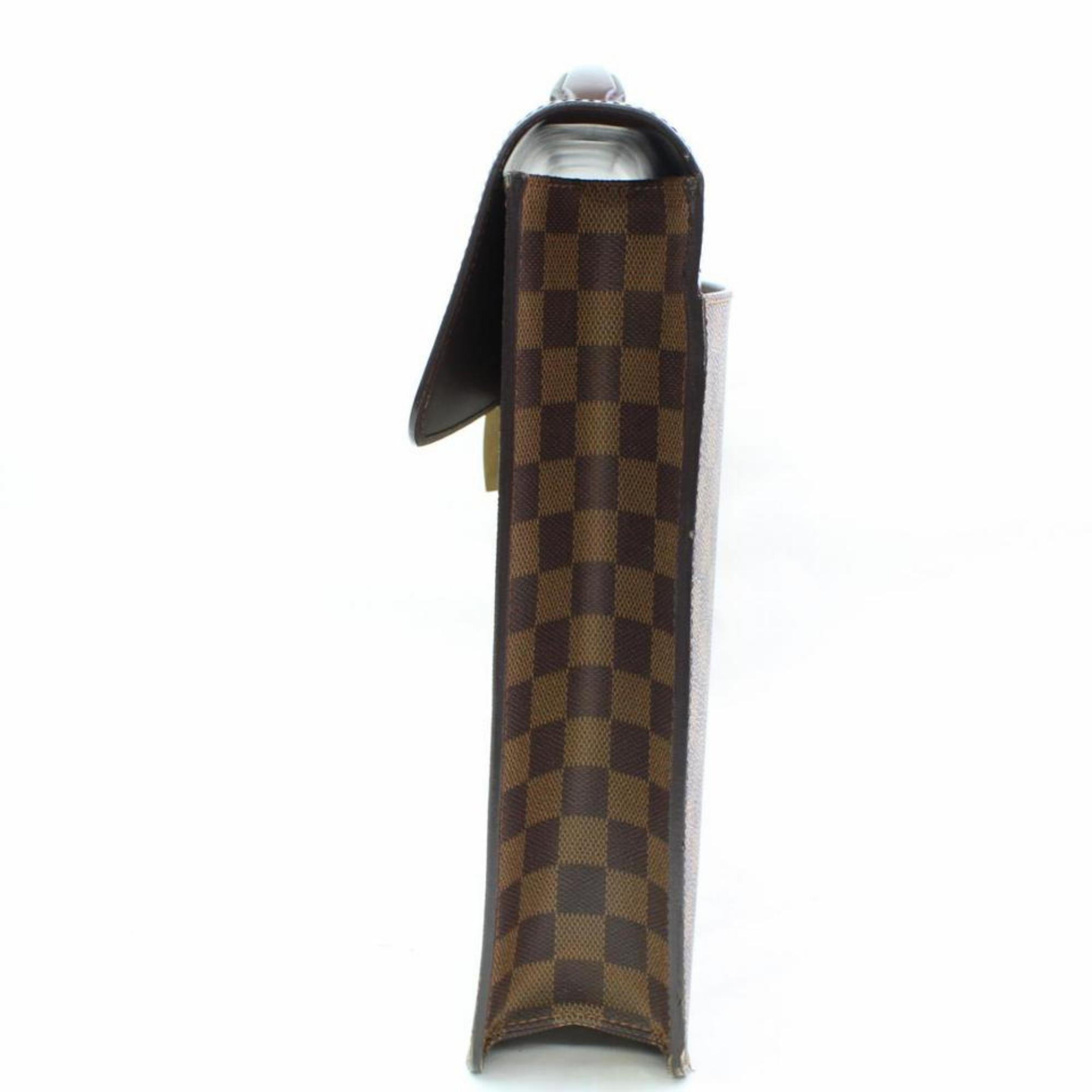 Louis Vuitton Altona  Attache Briefcase 866270 Brown Coated Canvas Laptop Bag For Sale 2