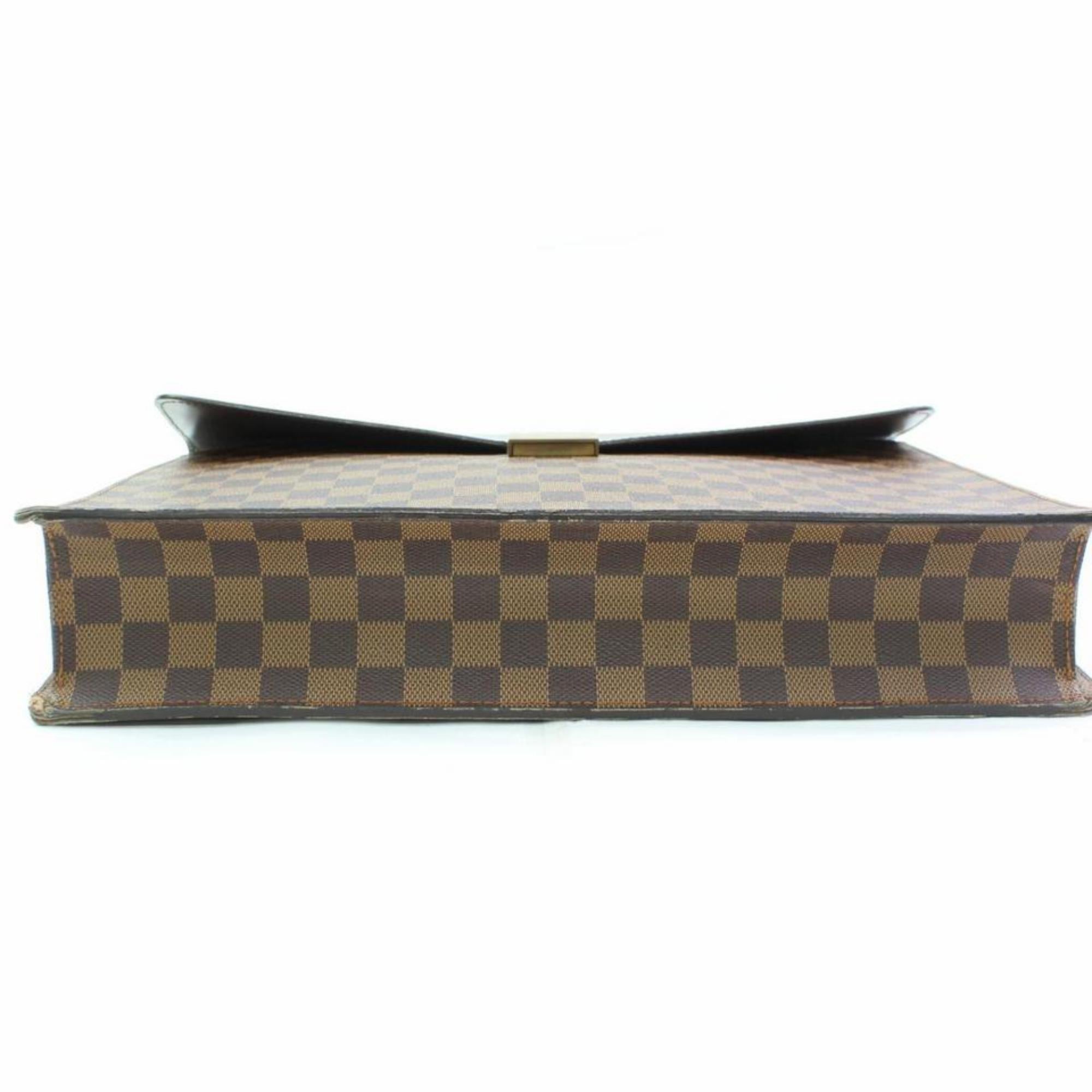 Louis Vuitton Altona  Attache Briefcase 866270 Brown Coated Canvas Laptop Bag For Sale 4