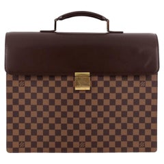 Louis Vuitton Altona  Attache Briefcase 866270 Brown Coated Canvas Laptop Bag