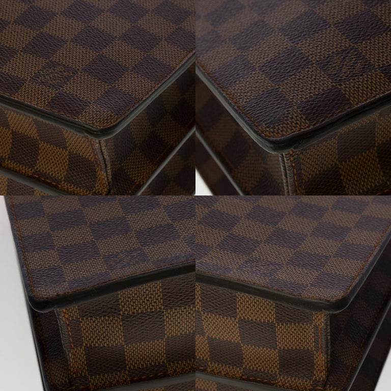 Louis Vuitton Altona Briefcase in brown checkerboard canvas and brown  leather For Sale at 1stDibs