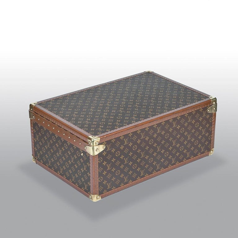 Louis Vuitton Alzer 60 Monogram Trunk For Sale at 1stDibs