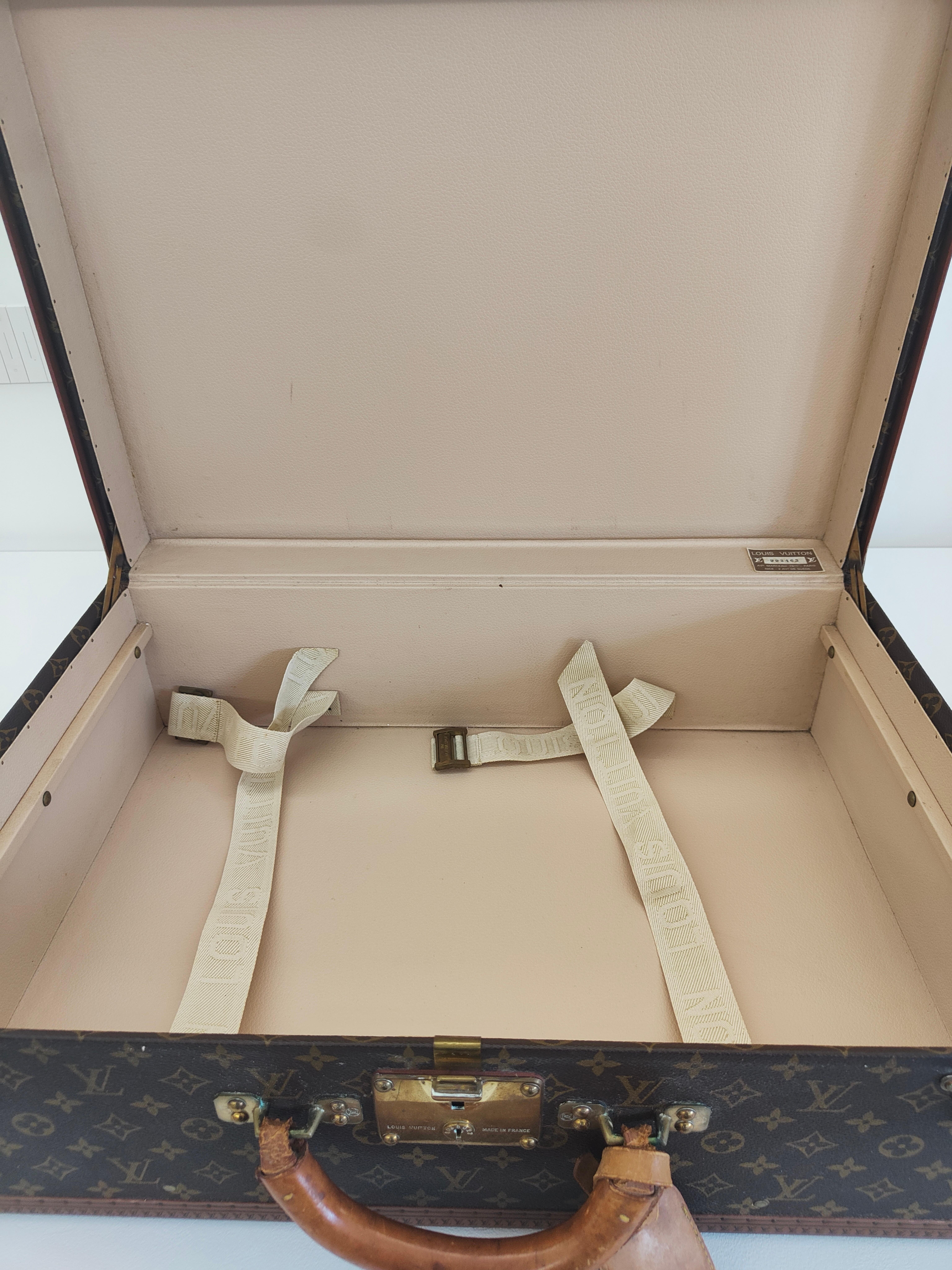 SOLD Louis Vuitton Alzar 80 monogram hardside suitcase/trunk