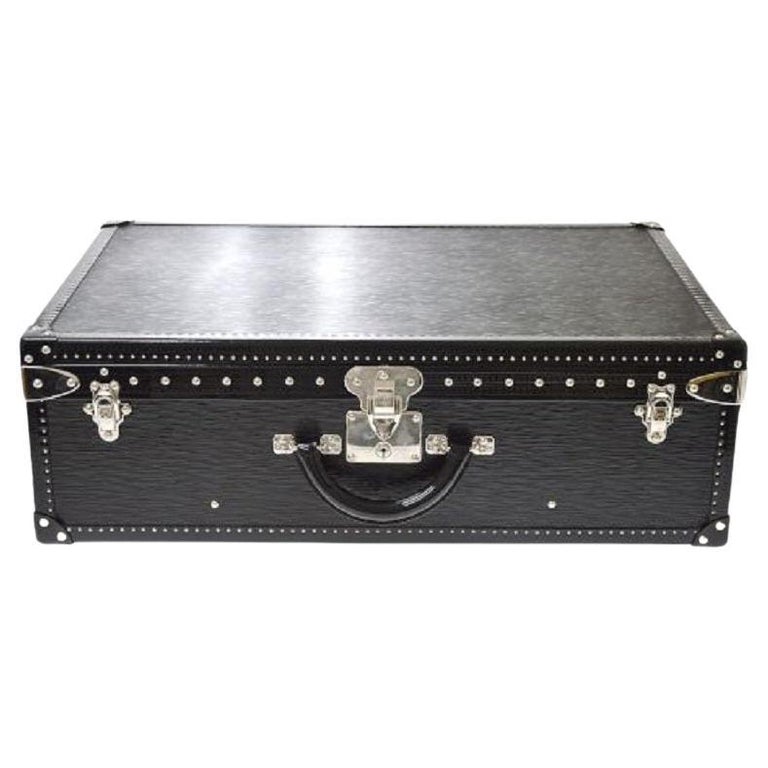 LOUIS VUITTON Alzer Black Women's Handle Storage Briefcase Trunk For Sale at 1stDibs