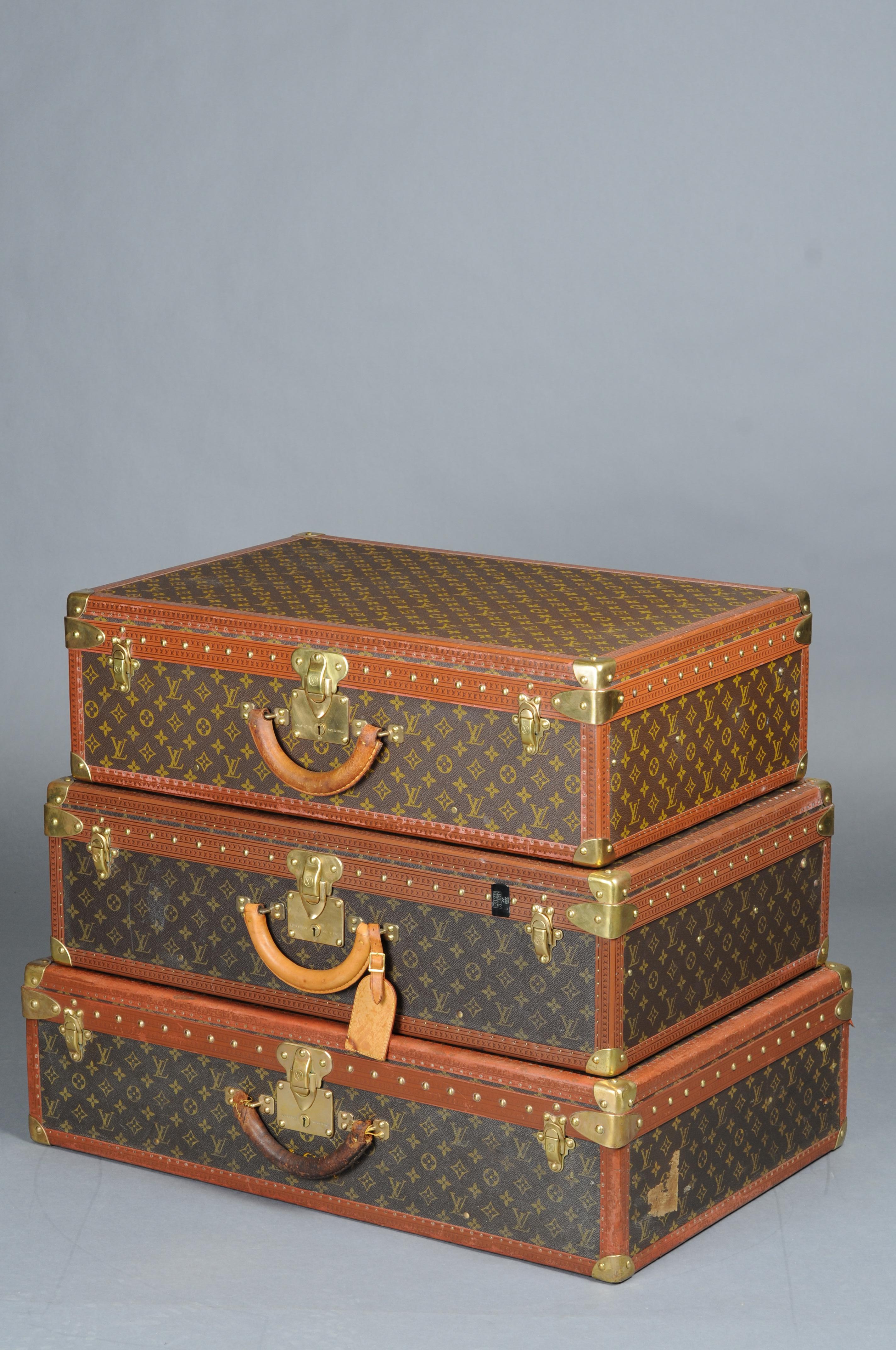 Louis Vuitton Alzer Suitcase 80s, 75s, 70s, Eifel Tower  For Sale 2
